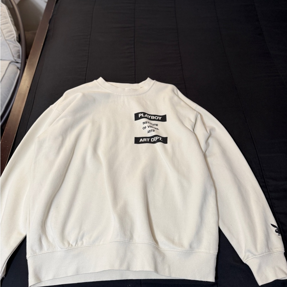 Playboy Men's Cream Sweater